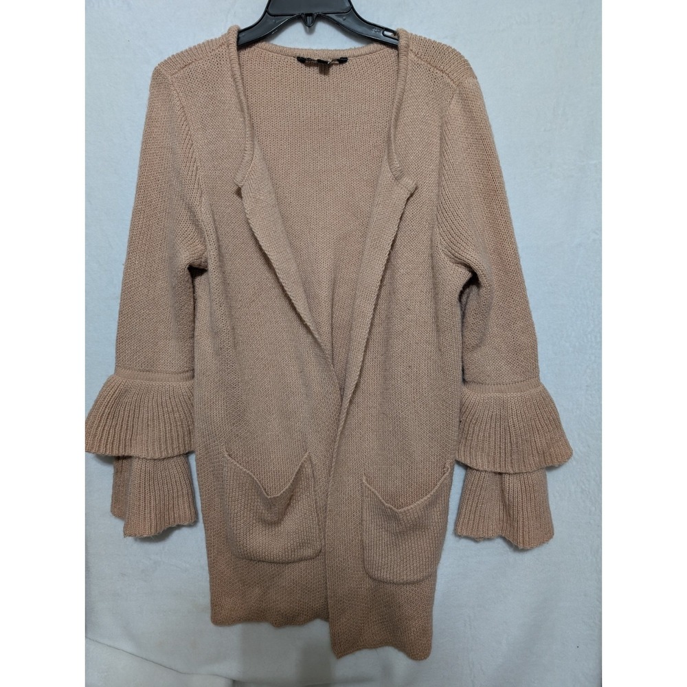 Signature Studio‎ Blush Sweater With Layered Sleeves Pockets And Size Medium